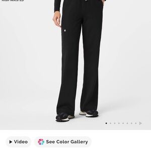 Figs High Waisted Isabel Wide Leg Scrub Pants